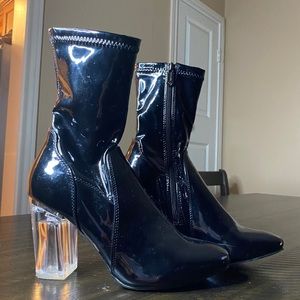 Cape Robbin Slick Black Boots W/ Heel